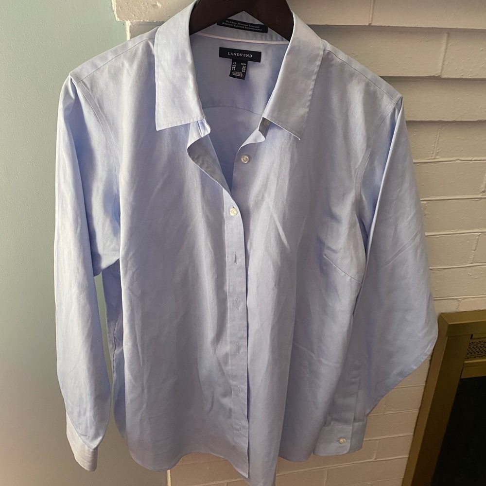 Sz 18W Lands End Button Up